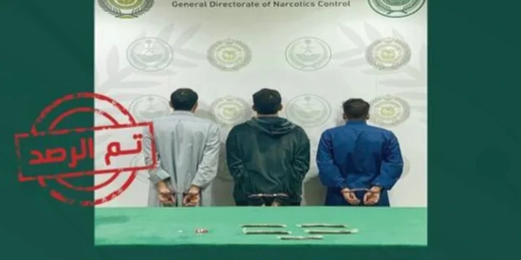 القبض على 3 أشخاص بمنطقة الجوف لترويجهم الحشيش والإمفيتامين وأقراصًا مخدرة