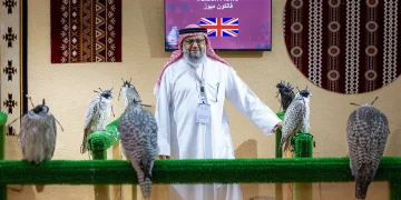 المزرعة الإنجليزية "فالكون ميوز" تُشارك بـ 100 صقر في المزاد الدولي لمزارع إنتاج الصقور 2025