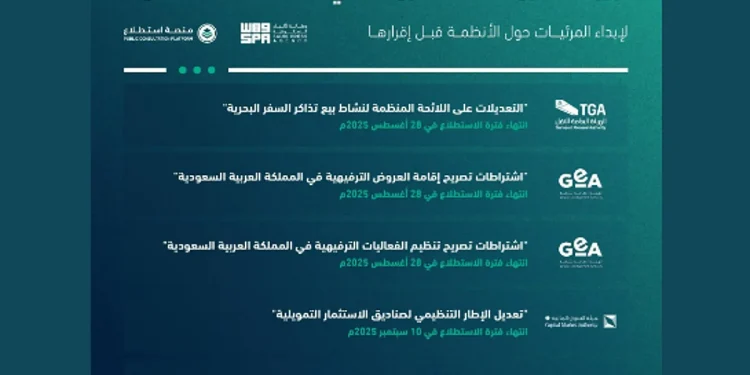 طرح 67 مشروعًا عبر منصة "استطلاع" لأخذ مرئيات العموم والقطاعين الحكومي والخاص