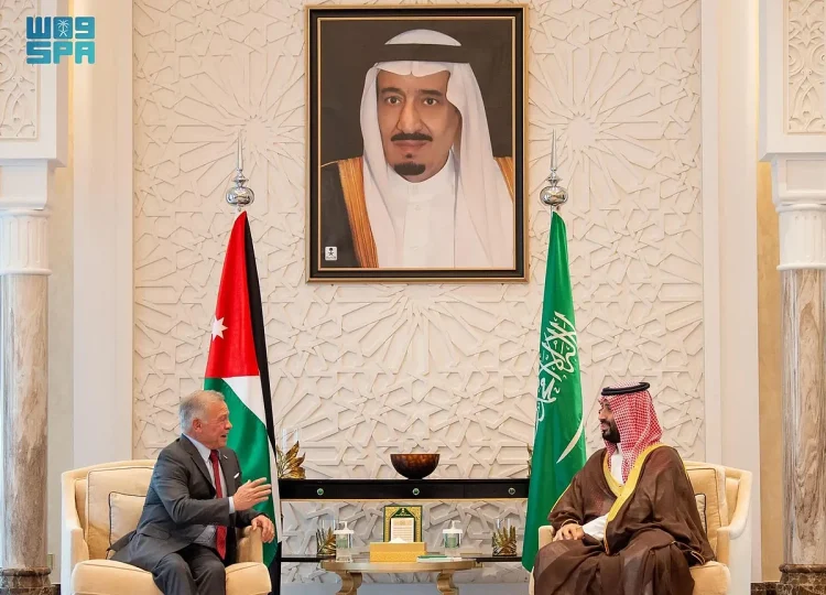 ولي العهد يستعرض مع ملك الأردن عددًا من الموضوعات على الساحتين العربية والإسلامية