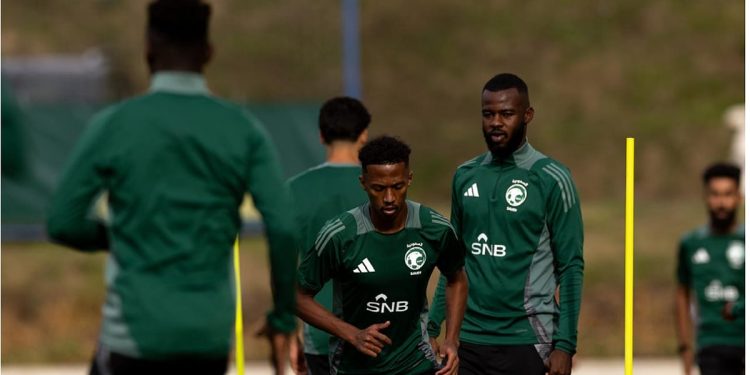 الأخضر يواصل تدريباته لمواجهة مقدونيا استعدادًا لتصفيات كأس العالم