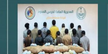القبض على 14 مخالفًا لتهريبهم 280 كيلوجرامًا من القات في جازان