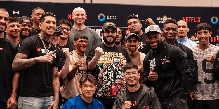 بحضور تركي آل الشيح.. «Grand Arrival» تجمع كانيلو وكروفورد في لاس فيغاس استعدادًا للأمسية التاريخية