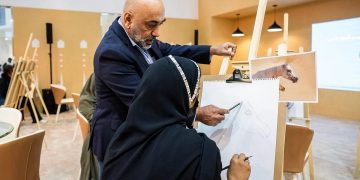 ورشة عمل «رسم الجواد العربي» تستقطب المواهب ضمن فعاليات معرض الصقور والصيد السعودي الدولي 2025