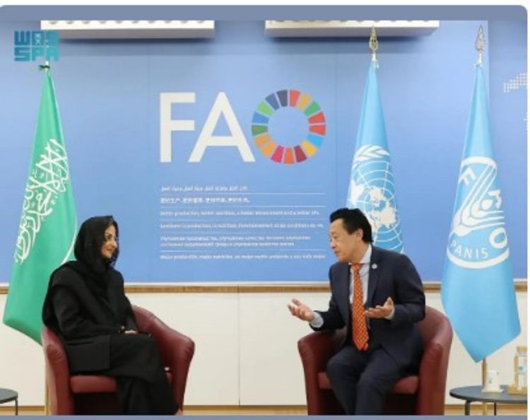 الأميرة سارة بنت بندر تلتقي المدير العام لمنظمة الفاو لبحث سبل التعاون في قطاع التمور