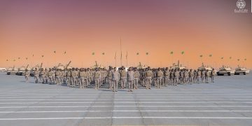 القوات البرية تشارك مع نظيرتها الأمريكية في التمرين المختلط «كوينسي-1»