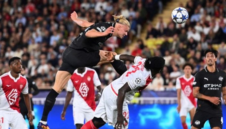موناكو يتعادل مع مانشستر سيتي بهدفين في دوري أبطال أوروبا