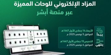 المرور: طرح مزاد اللوحات الإلكتروني غدًا الأربعاء