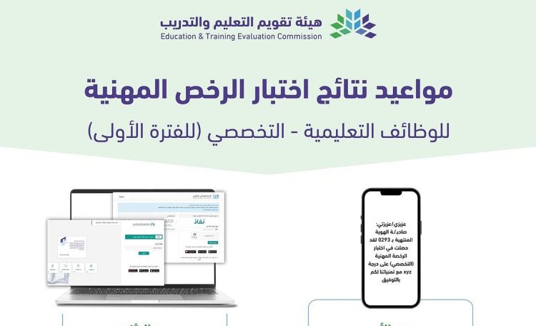 موعد نتيجة اختبار الرخصة المهنية التخصصي.. وخطوات الاستعلام عنها