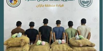 القبض على 8 مخالفين يمنيين لتهريبهم القات بمنطقتي جازان وعسير