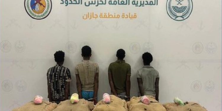 القبض على 4 إثيوبيين لتهريبهم 100 كيلوجرام من نبات القات بجازان