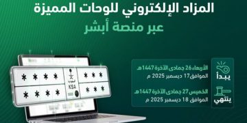 المرور: طرح مزاد اللوحات الإلكتروني غدًا الأربعاء