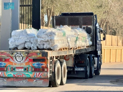 قوافل الخير السعودي تعبر رفح حاملة أملًا جديدًا لغزة