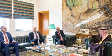 نائب وزير الخارجية يبحث العلاقات الثنائية مع رئيس دائرة شؤون اللاجئين في فلسطين