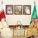 وزير الخارجية يستقبل نظيره القطري ويرأسان اجتماع اللجنة التنفيذية للمجلس التنسيقي بين البلدين