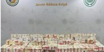 إحباط تهريب أكثر من 122 ألف قرص مخدر بمنطقة عسير