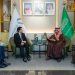 «الخريف» يلتقي عددًا من الوزراء المشاركين في مؤتمر التعدين الدولي