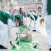 إفطار الصائمين في الحرم.. سكينة تملأ القلوب وقدسية تعانق المكان
