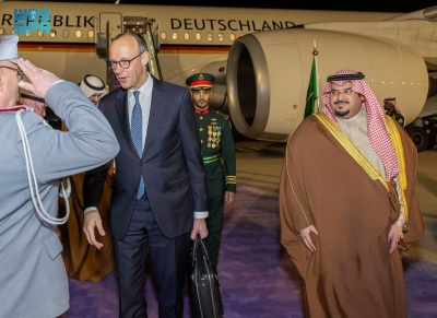 المستشار الألماني يصل إلى الرياض