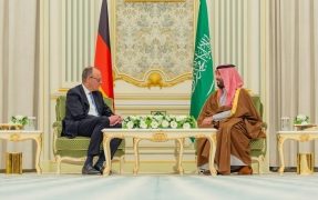 ولي العهد والمستشار الألماني يعقدان جلسة مباحثات رسمية