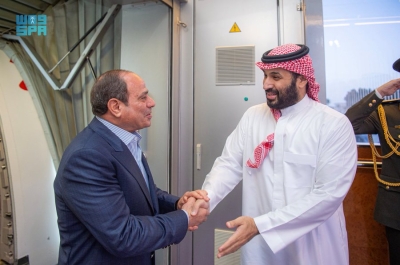 ولي العهد يستقبل 'السيسي' في جدة