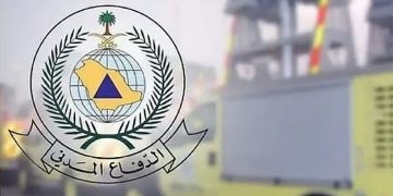 الدفاع المدني: حالتا وفاة وإصابة 12 مقيمًا جراء سقوط مقذوف عسكري على موقع سكني بمحافظة الخرج
