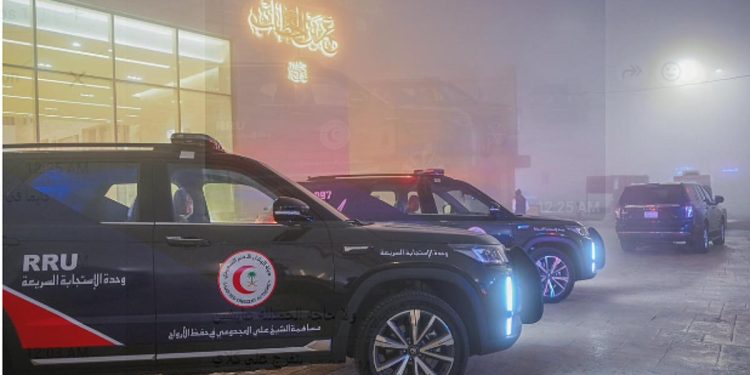 الهلال الأحمر بالباحة يرفع جاهزيته لمواجهة الأمطار  والتقلبات الجوية