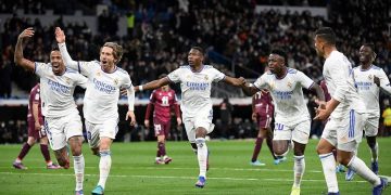 ريال مدريد يكسب مانشستر سيتي بثنائية ويتأهل لدور الثمانية بدوري أبطال أوروبا