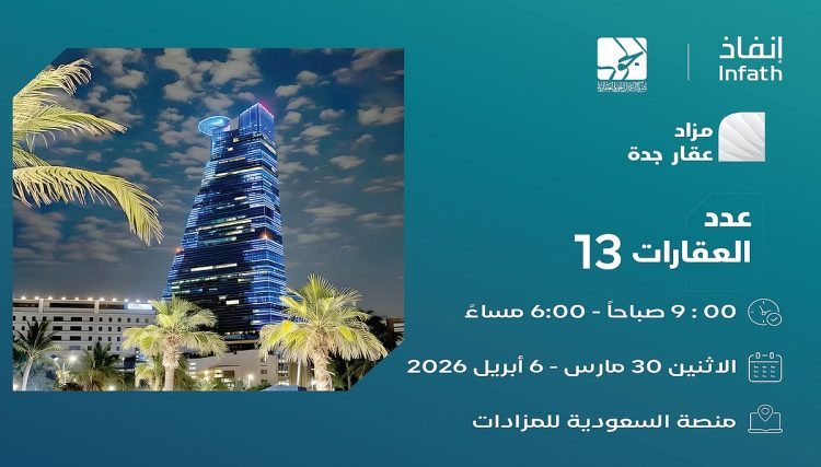 فرص عقارية متنوعة في مزاد عقار جدة