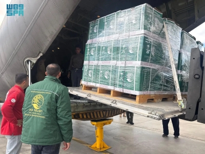 وصول الطائرة الـ82 لإغاثة الشعب الفلسطيني في غزة