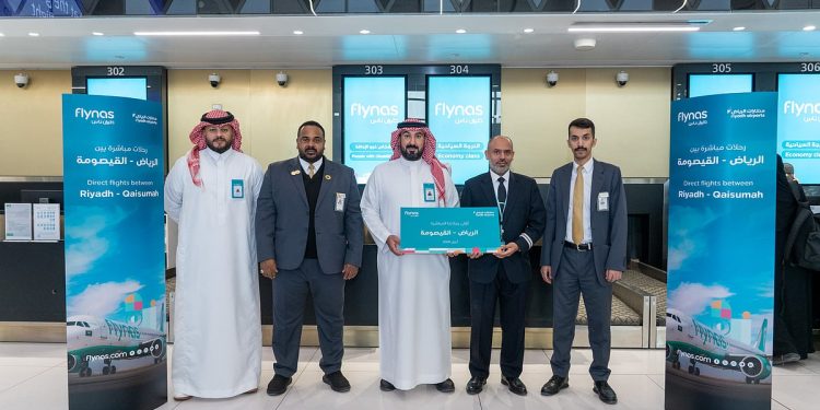 طيران ناس يحتفل بتدشين أولى رحلاته المباشرة بين الرياض والقيصومة