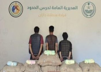 القبض على 7 مخالفين من الجنسيتين اليمنية والإثيوبية لتهريبهم القات بجازان وعسير