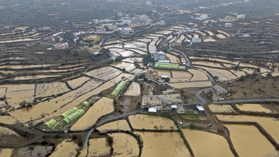 أمطار عسير تُنعش الأجواء بالمدرجات الجبلية