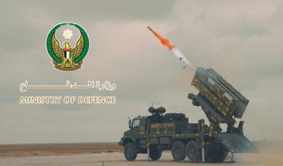 إصابتان باستهداف صاروخ إيراني لشركة اتصالات بالشارقة