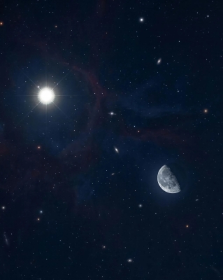 اقتران لافت بين القمر والمشتري يزيّن سماء الوطن العربي