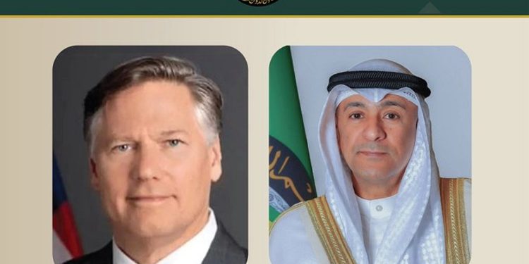 البديوي يبحث مستجدات الأوضاع بالمنطقة مع نائب وزير الخارجية الأمريكي