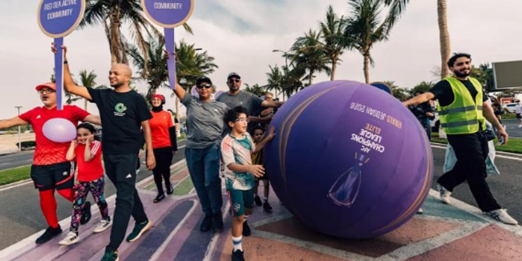 اللجنة المنظمة لكأس آسيا 2027 تنظم فعالية «سباق الكرة العملاقة» على كورنيش جدة