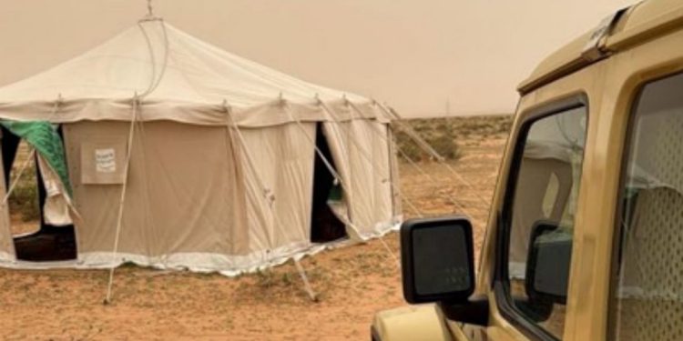 ضبط مواطن لارتكابه مخالفة التخييم دون ترخيص في محمية الملك عبدالعزيز الملكية