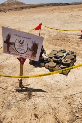 'مسام' يُتلف 1696 قطعة مخلفات حربية بحضرموت