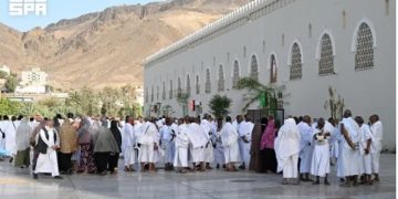 "ميقات ذي الحليفة" بالمدينة المنورة يودّع آخر أفواج الحجاج المتجهين إلى مكة المكرمة