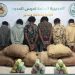 حرس الحدود بعسير يقبض على 6 إثيوبيين لتهريبهم 90 كيلوجرامًا من القات المخدر
