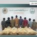 القبض على 8 مخالفين من الجنسيتين الإثيوبية واليمنية لتهريبهم 160 كيلوجرامًا من القات في جازان 