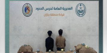 القبض على مخالفين من الجنسيتين الإثيوبية واليمنية لتهريبهما 300 كيلوجرام من القات في جازان 