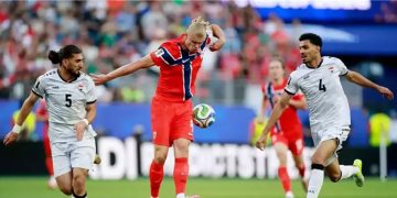 النرويج تتغلب على العراق بأربعة أهداف لهدف في كأس العالم