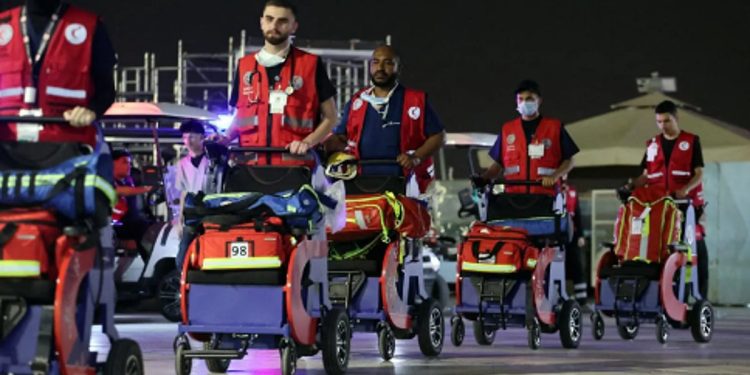 «الهلال الأحمر» بالمدينة المنورة يقدم خدماته الإسعافية لضيوف الرحمن