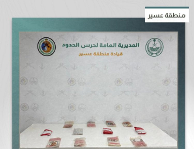 حرس الحدود بعسير يحبط تهريب 12 كيلوجرامًا من الحشيش 