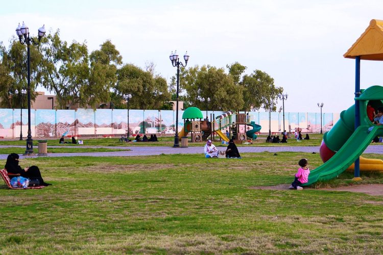 متنزهات وحدائق محافظة طريف تستقبل زوارها وسط أجواء معتدلة في إجازة الصيف