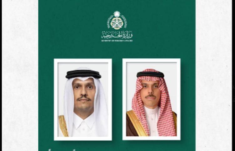  وزير الخارجية يستعرض آخر المستجدات بالمنطقة مع نظيره القطري
