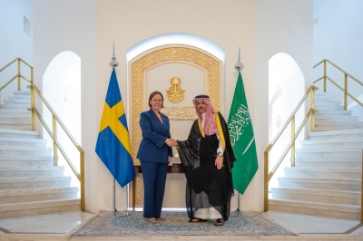 وزير الخارجية يستقبل وزيرة خارجية مملكة السويد