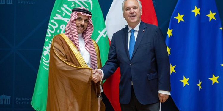 وزير الخارجية يلتقي رئيس البرلمان النمساوي ويستعرضان العلاقات بين البلدين